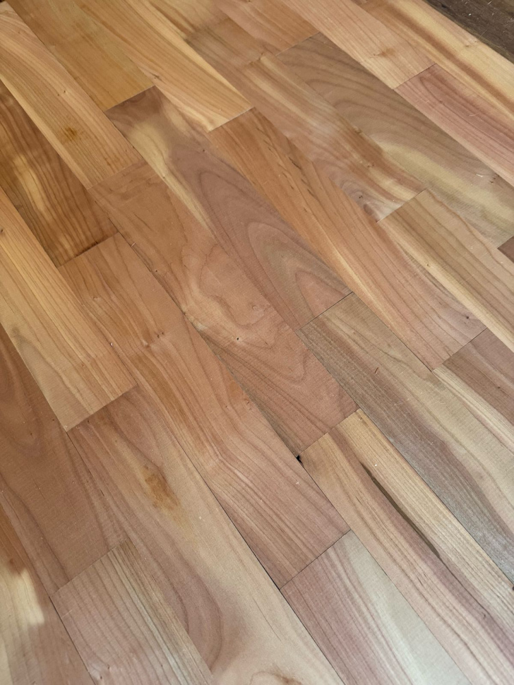 Штучный паркет Алекс Паркет Вишня пропаренная Натур 420х70х15 мм